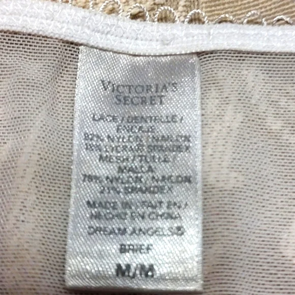 🌹🕊️🌹Exquisite VS Vtg Deadstock 90's White Sheer Mesh & Lace Panties - M - Picture 9 of 9